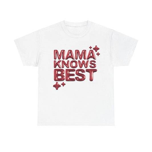 ‘MAMA KNOWS BEST’ Regular Fit Graphic Tee